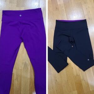 Lululemon 2 in 1 Reversible Full Lenghth Leggings Size 6